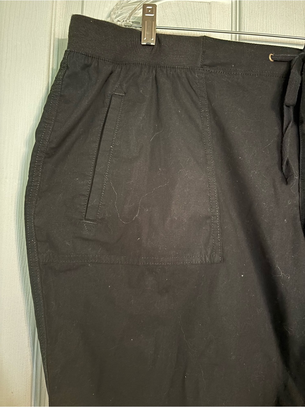 Liz Claiborne Black Women's Classic Pull On Pants with Drawstring